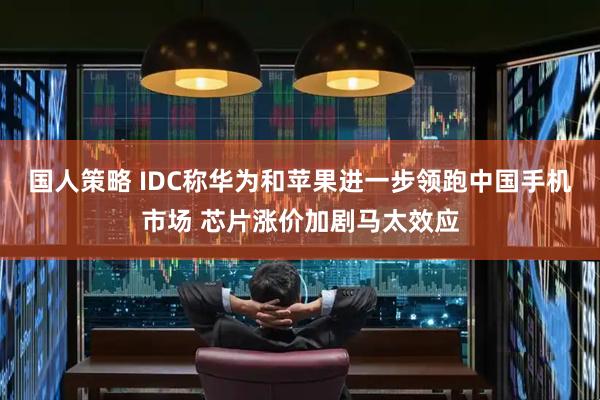 国人策略 IDC称华为和苹果进一步领跑中国手机市场 芯片涨价加剧马太效应